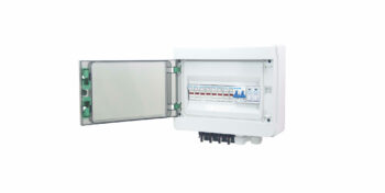 Live Electrical ENC12-PV4/1 Live Electrical 12 Way (8 Fuses) Solar Consumer Unit DC 1000V 4 Input 1 Output 2
