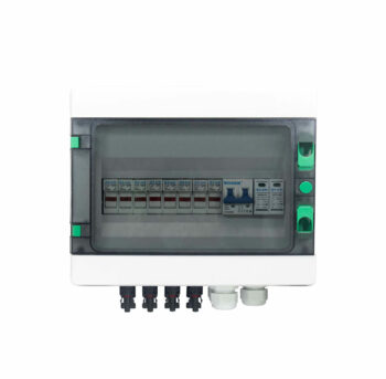 Live Electrical ENC12-PV4/1 Live Electrical 12 Way (8 Fuses) Solar Consumer Unit DC 1000V 4 Input 1 Output 1