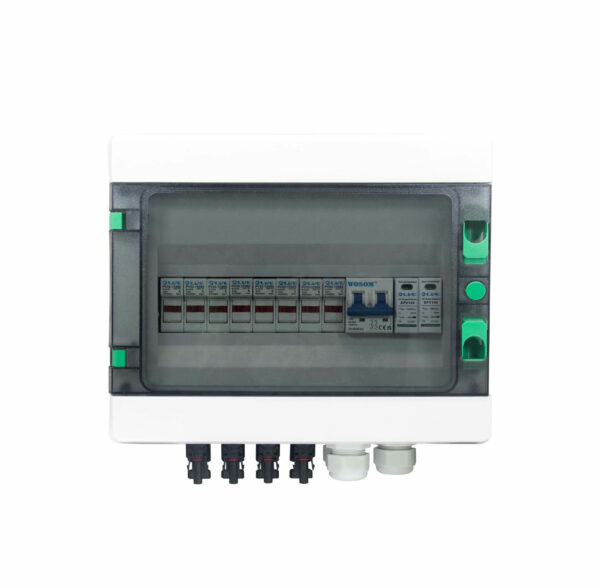 Live Electrical ENC12-PV4/1 Live Electrical 12 Way (8 Fuses) Solar Consumer Unit DC 1000V 4 Input 1 Output 1