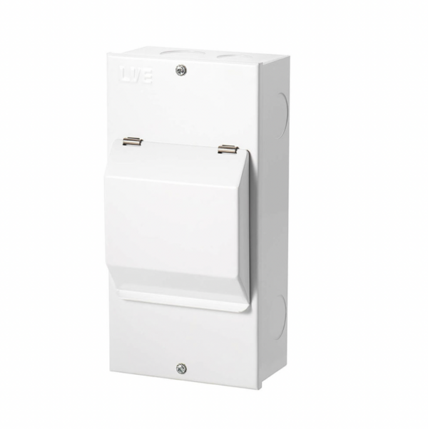 Live Electrical LEVB440-MS 4 way Metal Enclosure Type A 40A Double Pole RCBO and DP 100A Main Switch 2