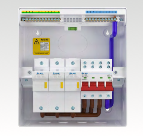 Live Electrical LSFS125 Live Electrical LSFS125 3-Phase Metal Switch Fuse Box - without Fuses 2