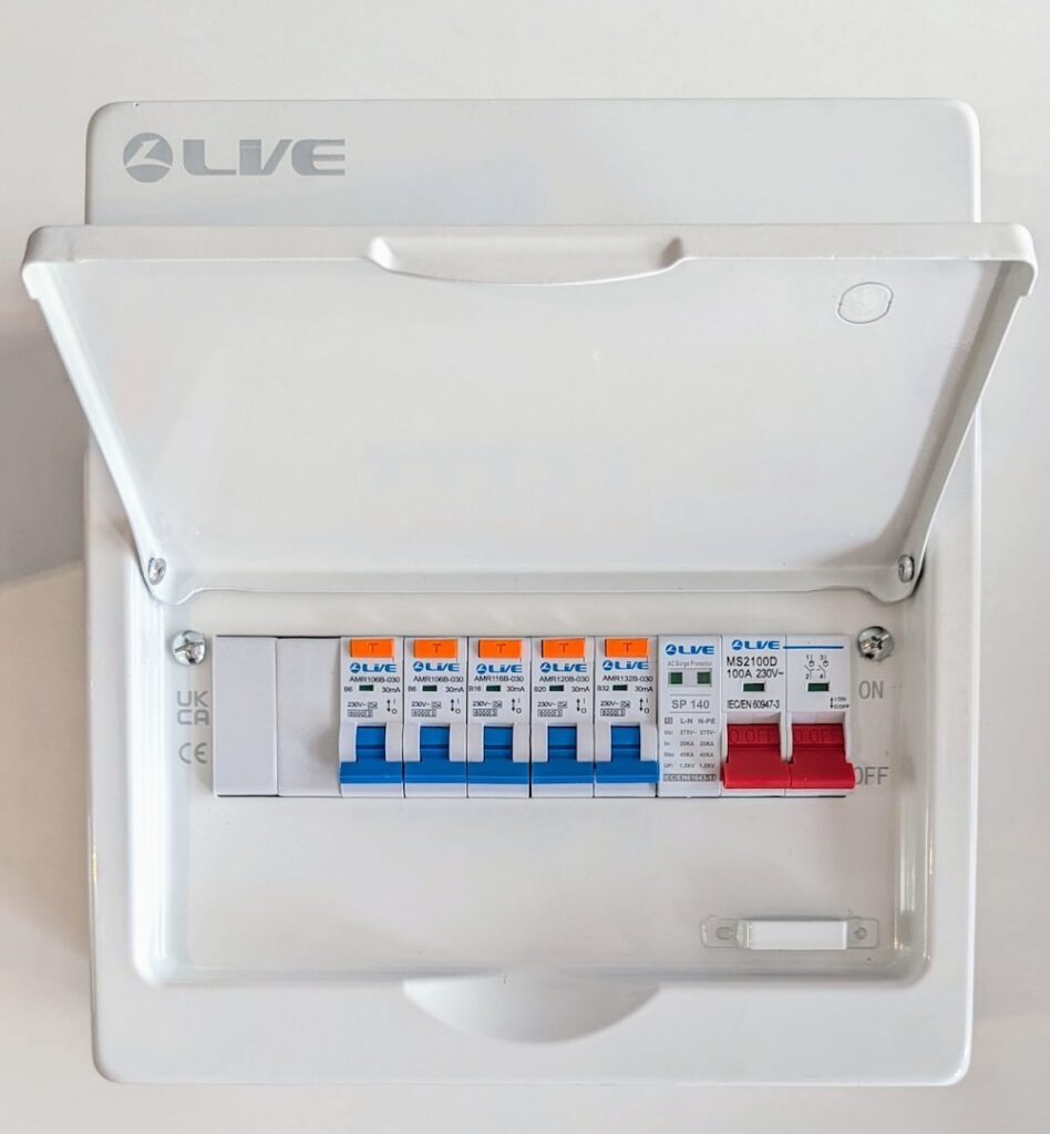 Live Electrical RCBO Consumer Unit