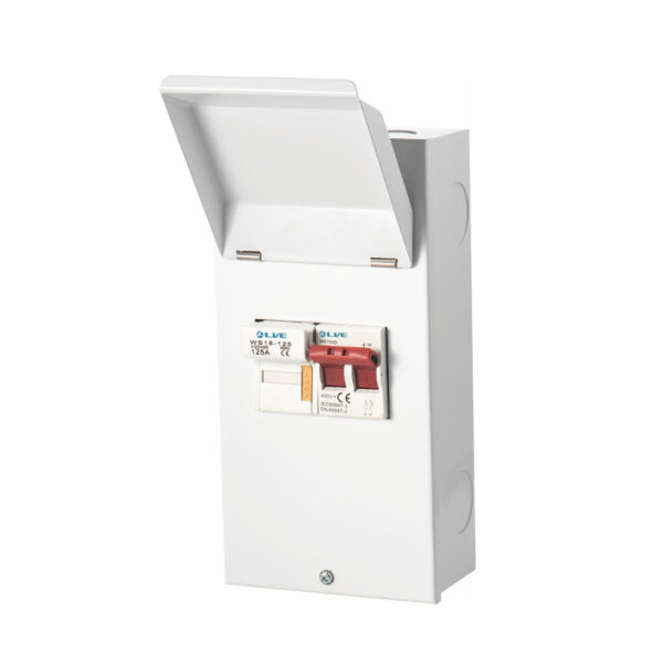 Live Electrical MCFS100 Live Electrical 125A Fused Switch With Metal Lid 1