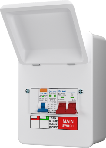 Live Electrical MMGU05-SR Live Electrical MMGU05-SR SPD Garage/EV Consumer Unit with 40A RCBO 2