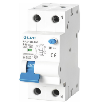 Live Electrical RA240C-030 Live Electrical Double Pole Type A RCBO - Curve C - 40A 1