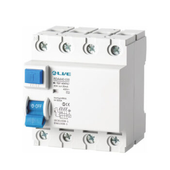 Live Electrical RD4100-100 Live Electrical 4 Pole Type A 100A 100mA RCD
