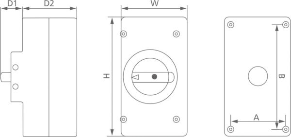 Live Electrical RI25DC Live Electrical 4 Pole 25A DC Rotary Isolator Switch 2
