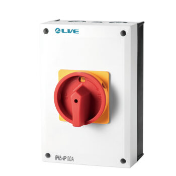 Live Electrical RI4100 100A Weatherproof Rotary Isolator Switch 4 Pole 1