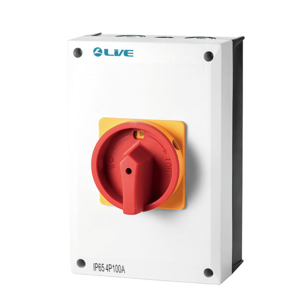 Live Electrical RI4100 100A Weatherproof Rotary Isolator Switch 4 Pole 1