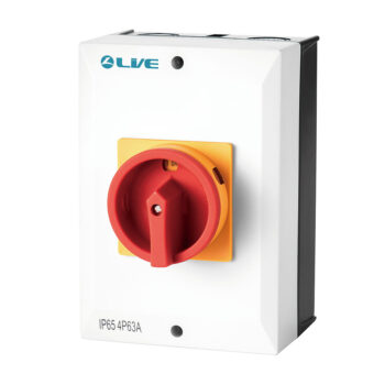 Live Electrical RI440 40A Weatherproof Rotary Isolator Switch 4 Pole 1