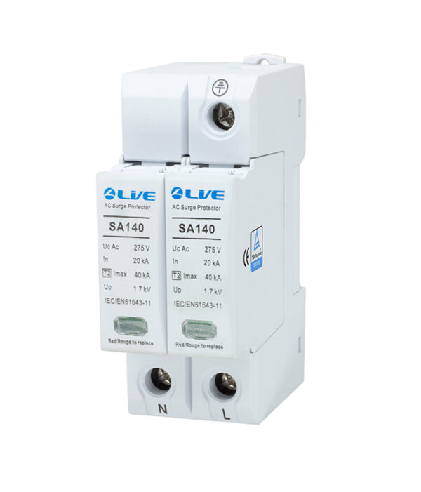 Live Electrical SA220 Live Electrical 2 Pole 10kA/20kA Type 2 Surge Protective Device