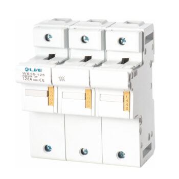 Live Electrical WS18-125 Live Electrical Single Pole 125A Rail Mount Fuse Holder Without Fuse 2