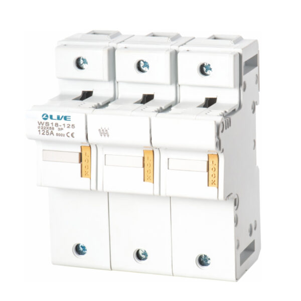 Live Electrical WS18-125 Live Electrical Single Pole 125A Rail Mount Fuse Holder Without Fuse 2