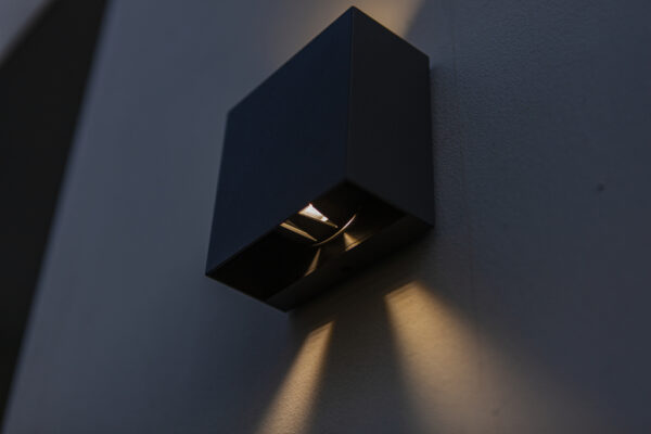 Lutec 5104003012 Lutec - Gemini Beams Wall Light - 3000K - Matt Black 3