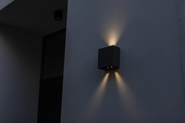 Lutec 5104003012 Lutec - Gemini Beams Wall Light - 3000K - Matt Black 6