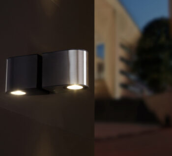 Lutec 5189002118 Lutec - Gemini Wall Light - 4000K - Stainless Steel 2