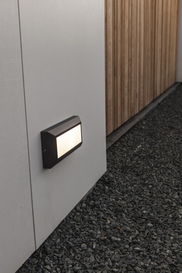 Lutec 5191601118 Lutec - Helena Wall Light - 4000K - Dark Grey 4