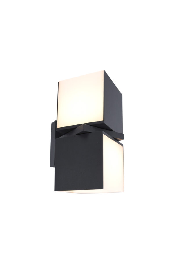 Lutec 5193801012 Lutec - Cuba Wall Light Matt Black Double Rotating Heads 2
