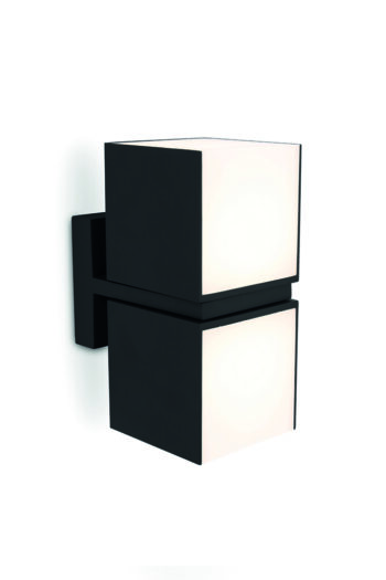 Lutec 5193801012 Lutec - Cuba Wall Light Matt Black Double Rotating Heads 1