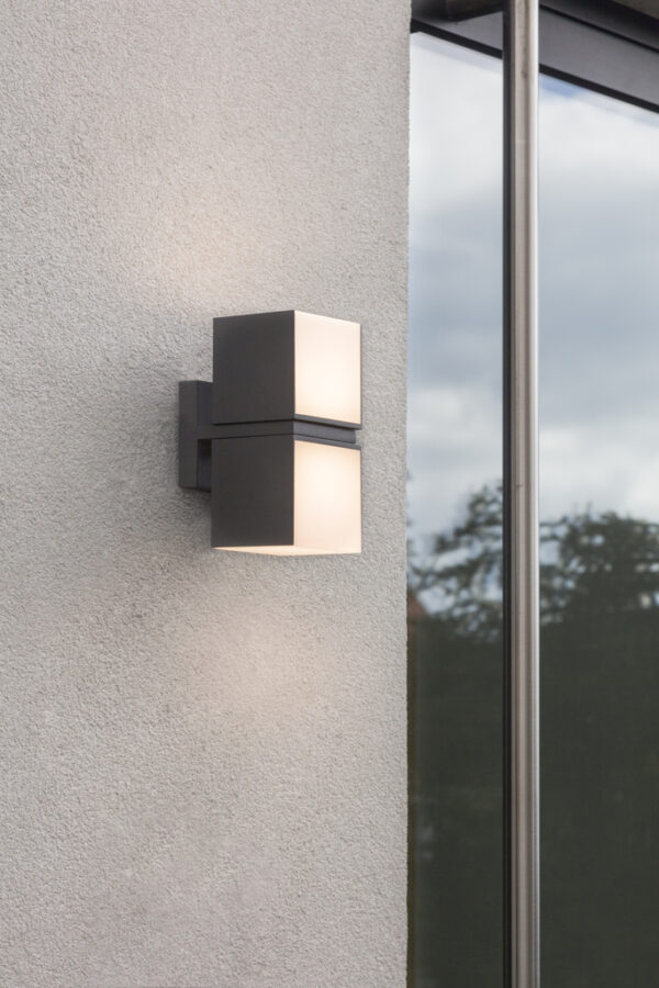 Lutec 5193801012 Lutec - Cuba Wall Light Matt Black Double Rotating Heads 8