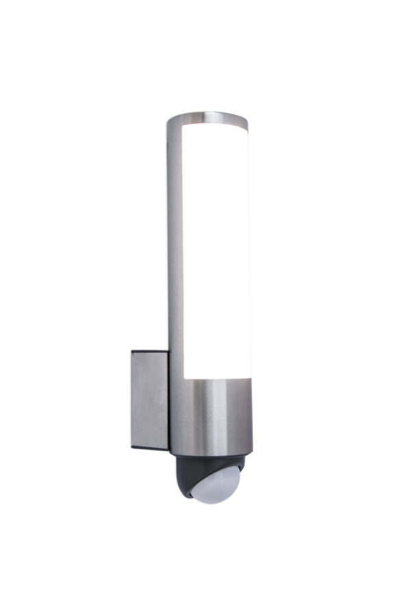 Lutec 5267103001 Lutec - Leda Wall Light - Stainless Steel - 3000K - PIR 1