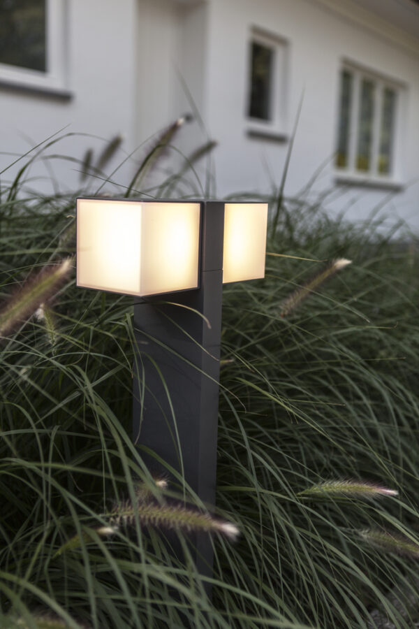 Lutec 7193801118 Lutec - Cuba Pole Light Bollard Dark Grey Double Rotating Heads 2