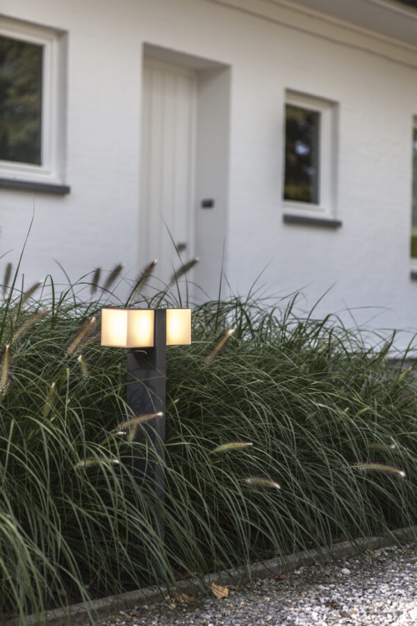 Lutec 7193801118 Lutec - Cuba Pole Light Bollard Dark Grey Double Rotating Heads 5