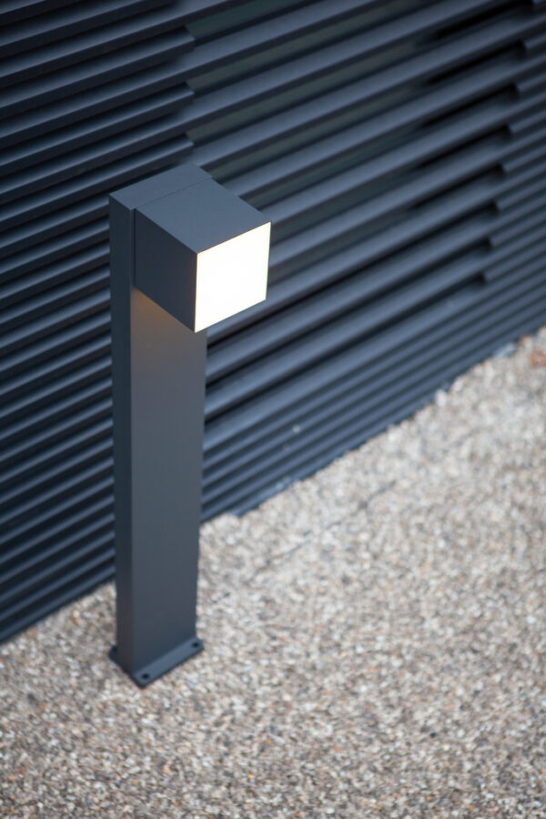 Lutec 7193802118 Lutec - Cuba Pole Light Bollard Dark Grey Rotating Head 4