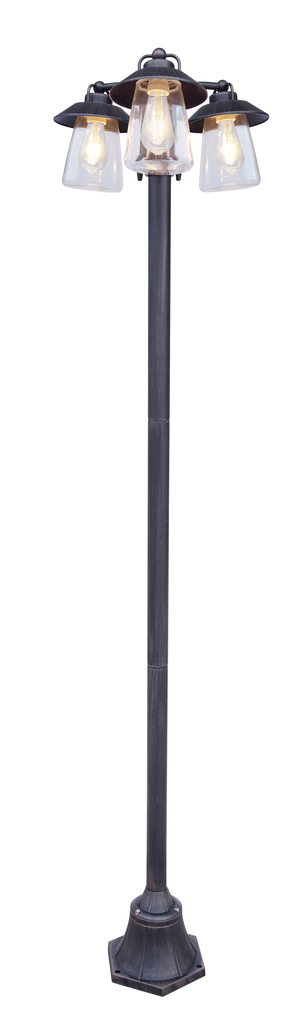 Lutec 7264230213 Lutec - Cate Pole Light - Matt Rust