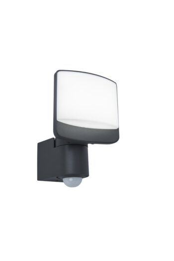 Lutec 7625701345 Lutec - Sunshine Security Light - Charcoal Grey - 5000K - PIR 1