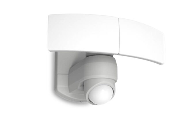 Lutec 7632201053 Lutec - Arc Security Light - Satin White - 5000K - PIR - Double Moveable Heads 1