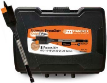 Mandrex MWS0001 Mandrex ULTIMATE SpeedXbit Kit - 8 Pieces 1