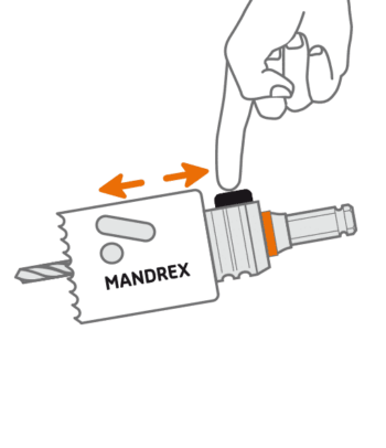 Mandrex MX200030B Mandrex One-Click Starter Kit HEX11 HSS 2