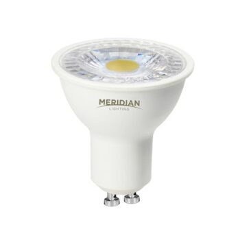Meridian FFSMD5CW Meridian LED GU10 SMD Plastic Full Face Lamp - 3.5W 345lm 6500K Cool White