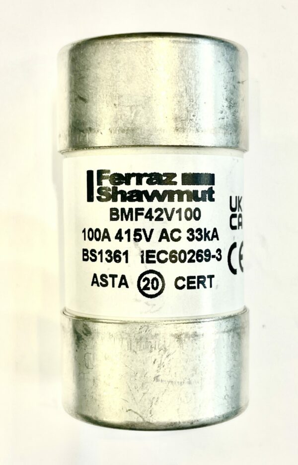 Mersen BMF42V100 Ferraz Shawmut 30x57mm HRC Fuse - 415V AC 100A 33kA 1