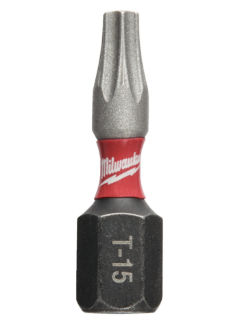 Milwaukee 4932430872 Milwaukee Shockwave Screwdriver Bit TORX TX15 x 25mm Impact Duty - Pack of 2