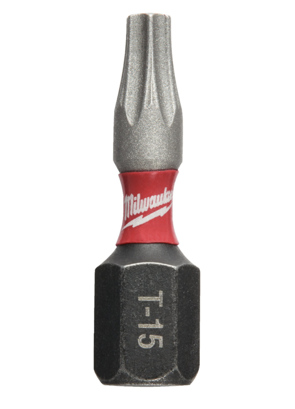 Milwaukee 4932430872 Milwaukee Shockwave Screwdriver Bit TORX TX15 x 25mm Impact Duty - Pack of 2