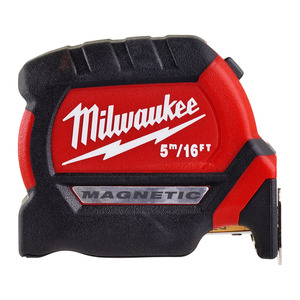 Milwaukee 4932464602 Milwaukee 4932464602 Magnetic Tape Measure GEN III - 5 m/16 ft Length 27mm Width 1