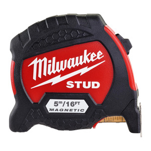 Milwaukee 4932471628 Milwaukee 4932471628 Tape Measure STUD II - 5 m/16 ft Length 33mm Width 1