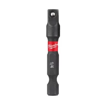 Milwaukee 4932471826 Milwaukee Shockwave Impact Duty Socket Adaptor 1/4" Hex - 1/4" Square 50 mm - 1 Pcs