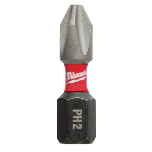 Milwaukee 4932472037 Milwaukee Shockwave Screwdriver Bit Philips PH2 x 25mm Impact Duty - Pack of 25 1