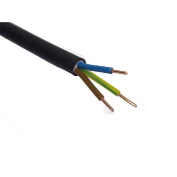 3 Core 6mm² NYY-J Black Cable - Cut per 1m