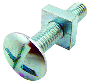 Olympic Fixings 085-180-010 Olympic Fixings Roofing Bolts & Nuts - M6 x 10 mm - 100 Pcs