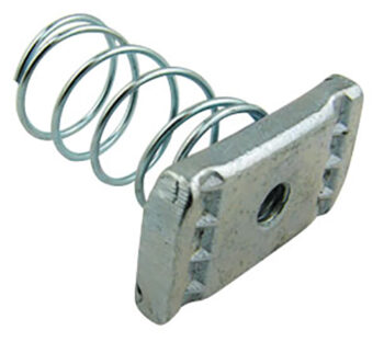 Olympic Fixings 085-196-190 Olympic Fixings Steel Channel Nuts - M6 Short Spring	- 1 Piece