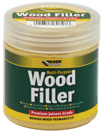 Olympic Fixings 233-508-260 Olympic Fixings Everbuild Ready Mixed Wood Filler - White - 250ml Tub