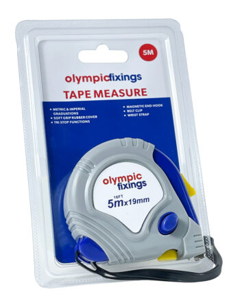 Olympic Fixings 234-570-005 Olympic Fixings Tape Measure 5 m (16Ft) x 19 mm