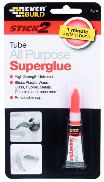 Olympic Fixings 238-519-020 Stick 2 All Purpose Superglue - 3g Tube