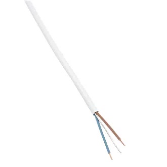 Pitacs 2CFC1.5W/1 Firecross White Fire Resistant Cables 2CFC 2 Core + CPC  - Length Cut per 1 Meter