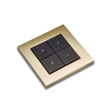 RAKO HS-MOD-AB Rako HS-MOD-AB Cover Plate Surround Kit for Modular Control Panel Module - Antique Brass 2