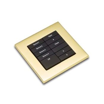 RAKO HS-MOD-PB Rako HS-MOD-PB Cover Plate Surround Kit for Modular Control Panel Module - Polished Brass 2